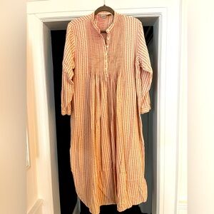 LL Bean Dobby Pintuck Nightgown petite large